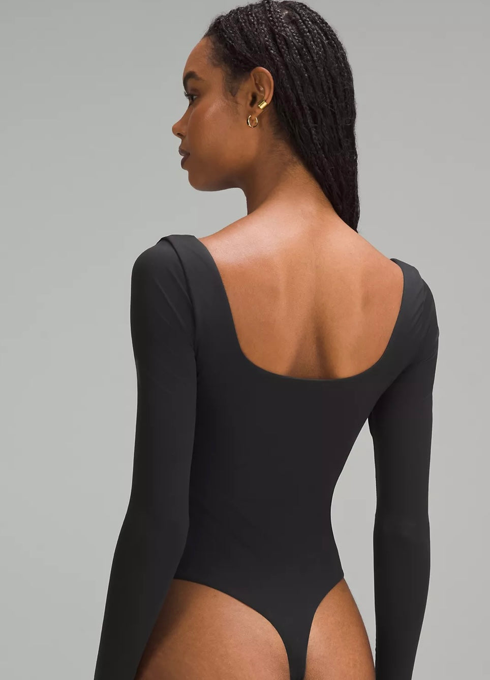 Body de manga larga con cuello cuadrado Nulu ultrasuave Wundermost Lululemon