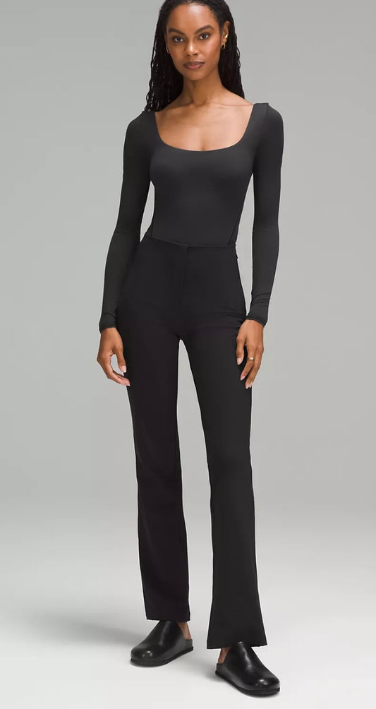 Body de manga larga con cuello cuadrado Nulu ultrasuave Wundermost Lululemon